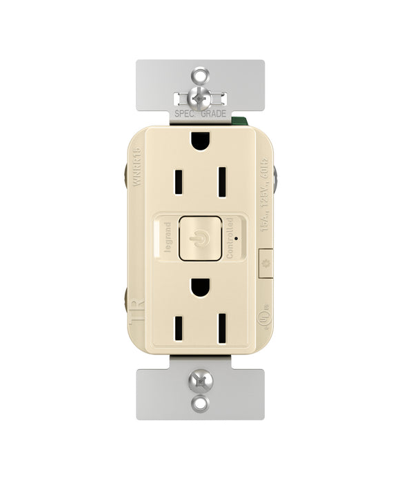 Legrand WNRR15LA 15A Outlet, Light Almond