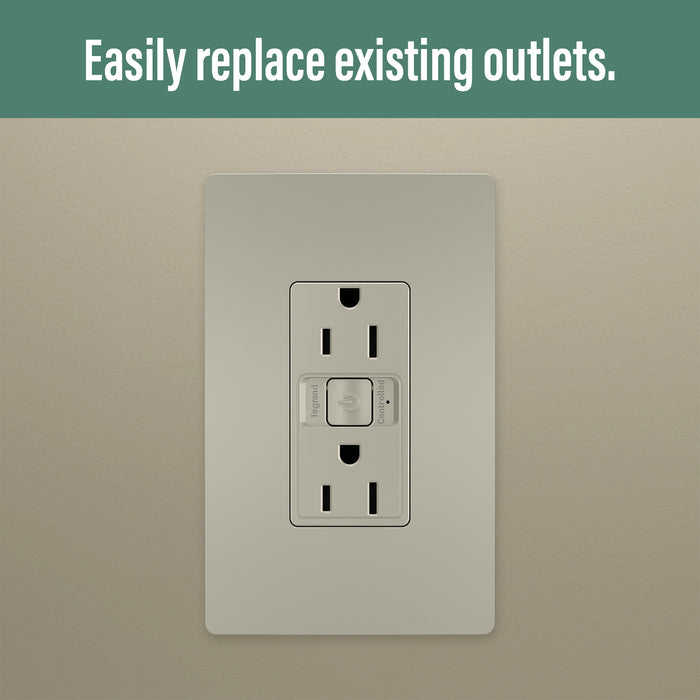 Legrand WNRR15NI 15A Outlet, Nickel