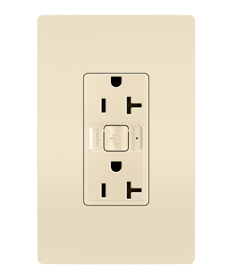 Legrand WNRR20LA 20A Outlet, Light Almond