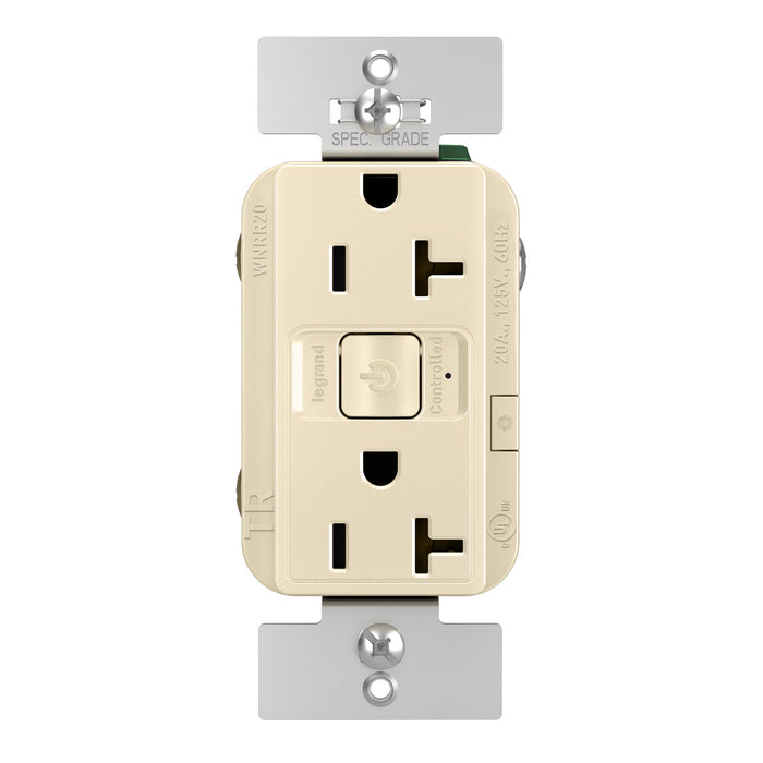 Legrand WNRR20LA 20A Outlet, Light Almond