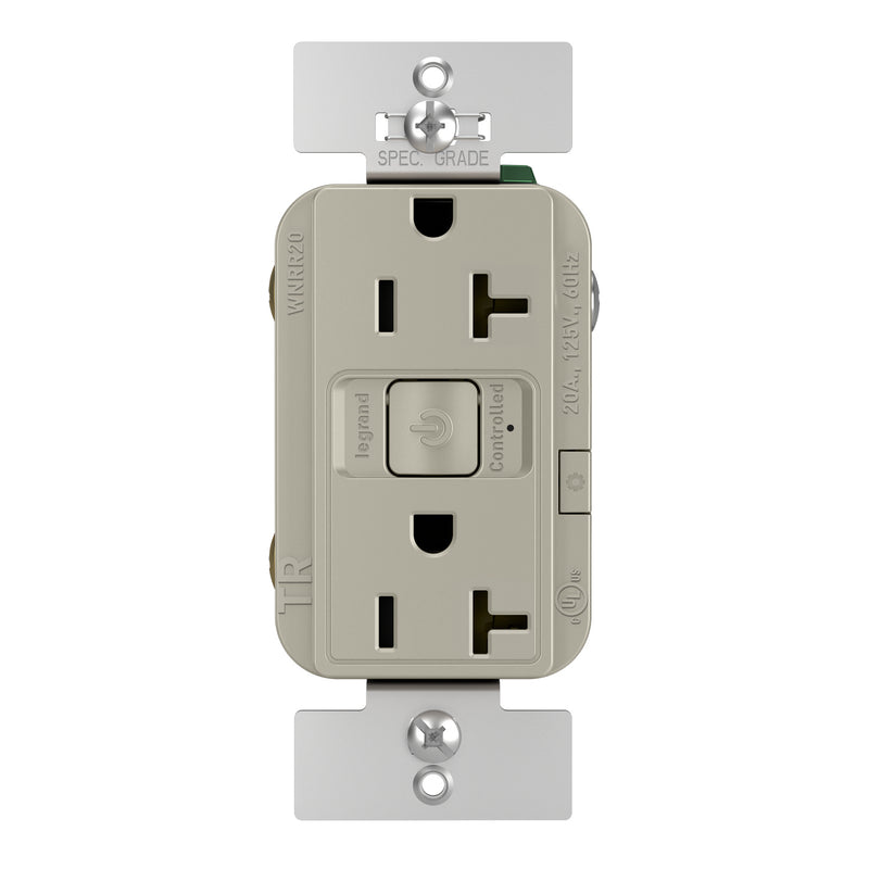 Legrand WNRR20NI 20A Outlet, Nickel