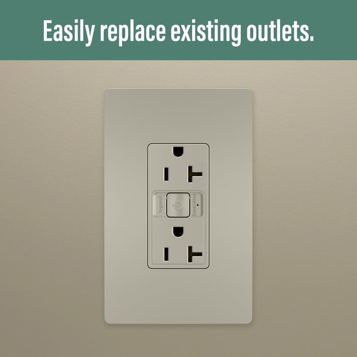 Legrand WNRR20NI 20A Outlet, Nickel