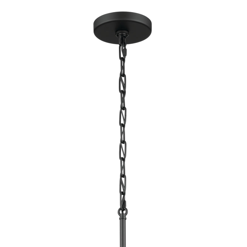 Kichler 52435BK Three Light Chandelier, Black