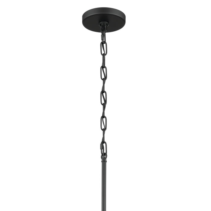 Kichler 52436BK Five Light Chandelier, Black