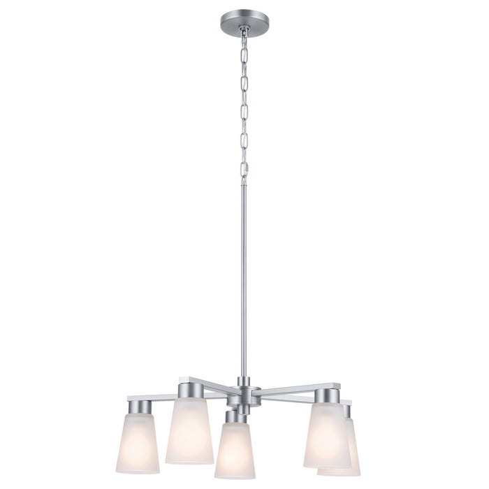 Kichler 52436NI Five Light Chandelier, Brushed Nickel