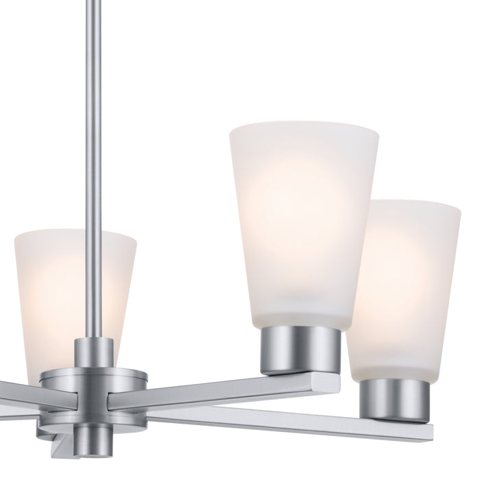 Kichler 52436NI Five Light Chandelier, Brushed Nickel