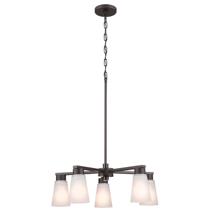Kichler 52436OZ Five Light Chandelier, Olde Bronze