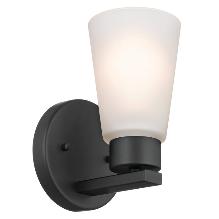 Kichler 52437BK One Light Wall Sconce, Black