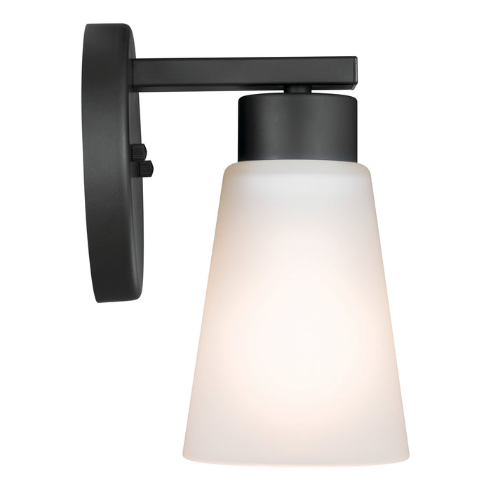 Kichler 52437BK One Light Wall Sconce, Black