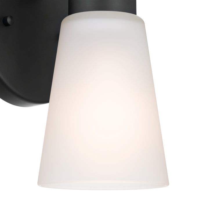 Kichler 52437BK One Light Wall Sconce, Black