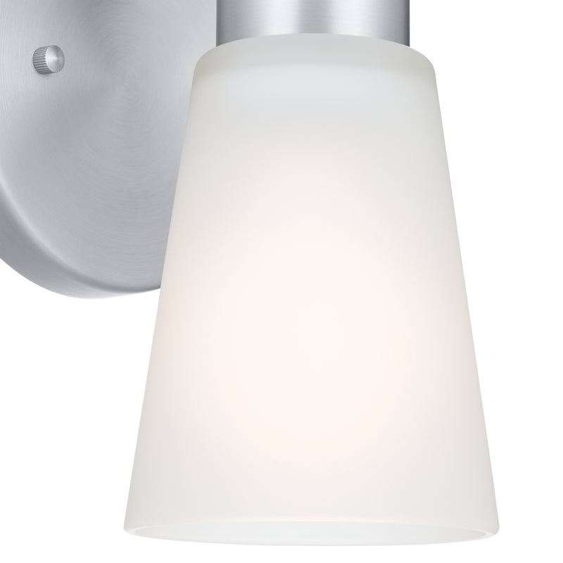 Kichler 52437NI One Light Wall Sconce, Brushed Nickel