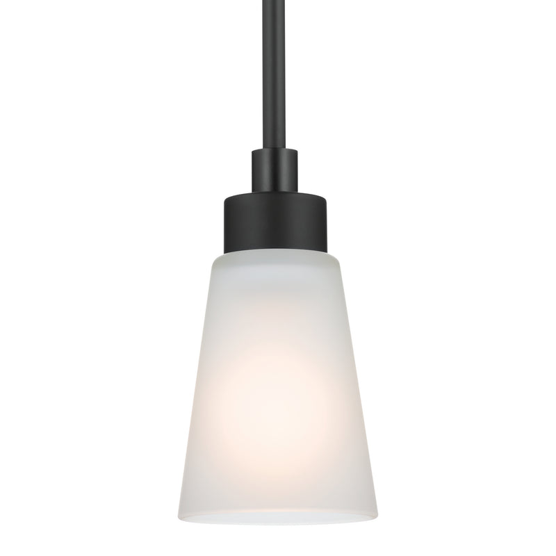 Kichler 52444BK One Light Mini Pendant, Black