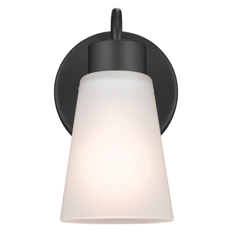 Kichler 52445BK One Light Wall Sconce, Black