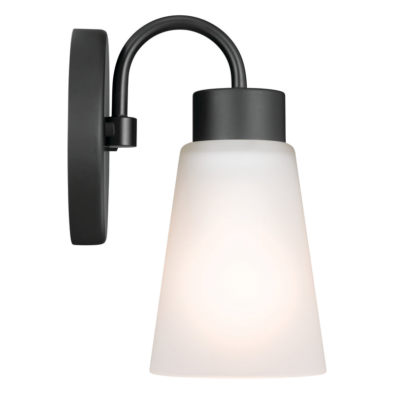 Kichler 52445BK One Light Wall Sconce, Black
