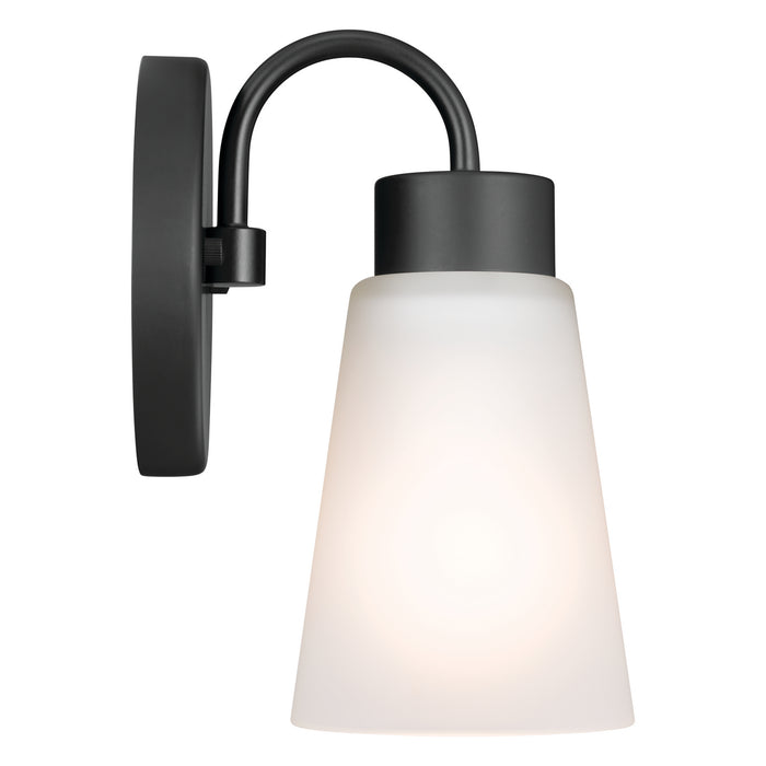 Kichler 52445BK One Light Wall Sconce, Black