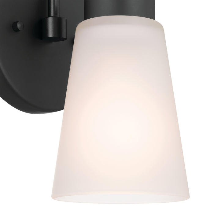 Kichler 52445BK One Light Wall Sconce, Black