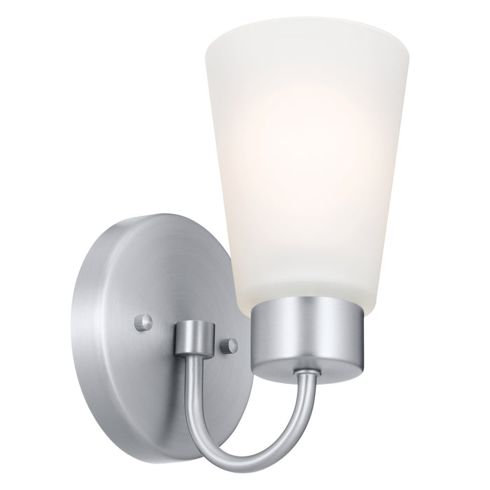 Kichler 52445NI One Light Wall Sconce, Brushed Nickel