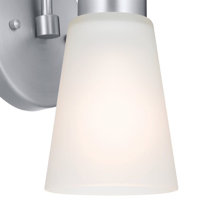 Kichler 52445NI One Light Wall Sconce, Brushed Nickel