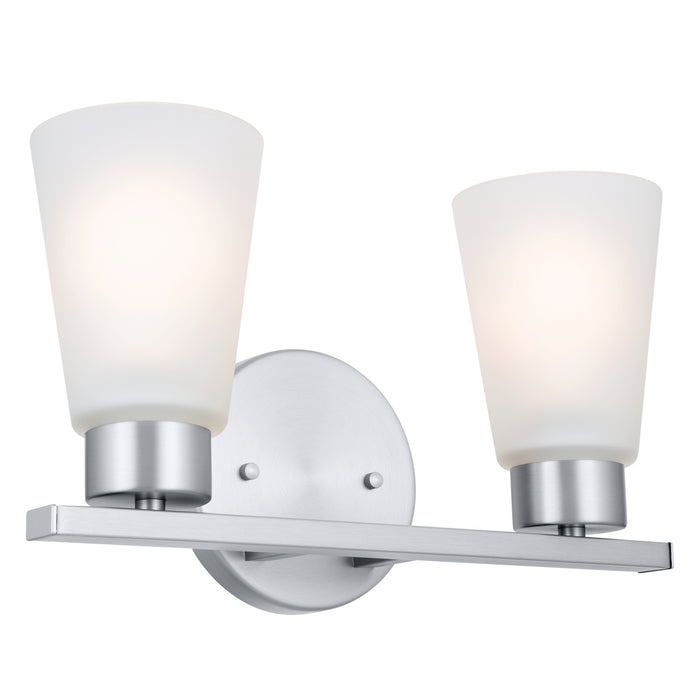 Kichler 55120NI Two Light Bath, Brushed Nickel