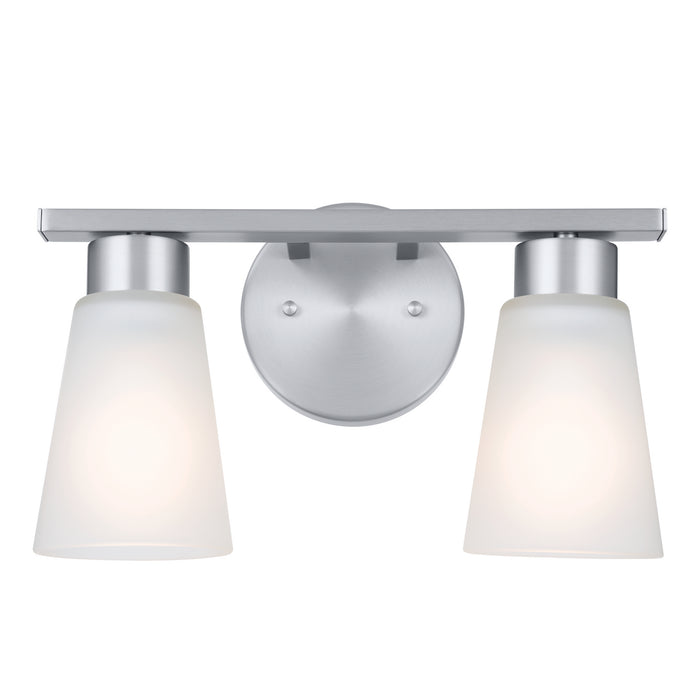 Kichler 55120NI Two Light Bath, Brushed Nickel