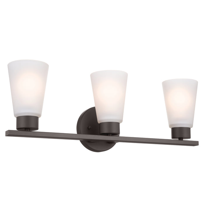 Kichler 55121OZ Three Light Bath, Olde Bronze