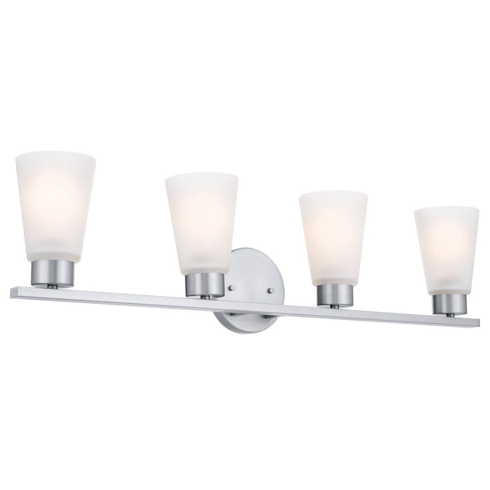 Kichler 55122NI Four Light Bath, Brushed Nickel