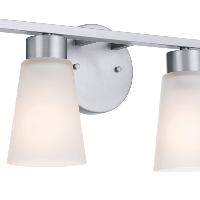 Kichler 55122NI Four Light Bath, Brushed Nickel