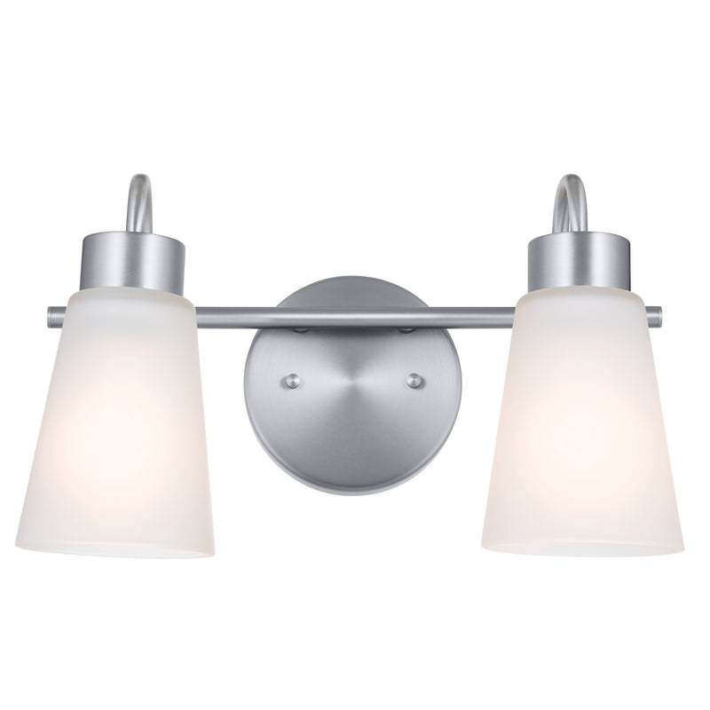 Kichler 55125NI Two Light Bath, Brushed Nickel