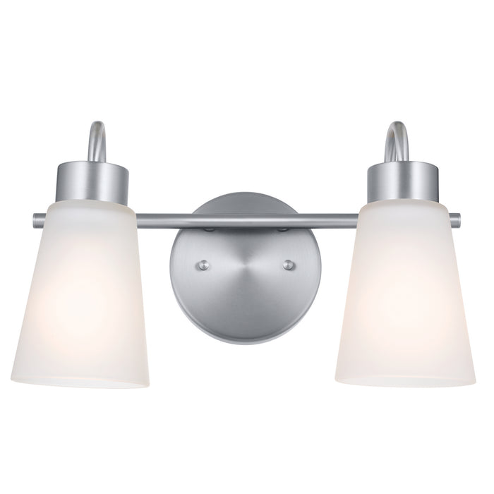 Kichler 55125NI Two Light Bath, Brushed Nickel
