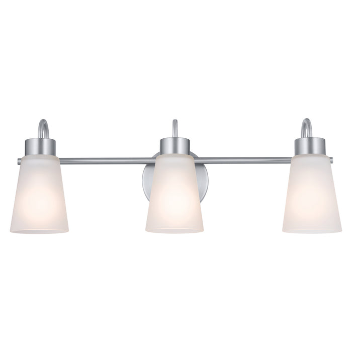 Kichler 55126NI Three Light Bath, Brushed Nickel