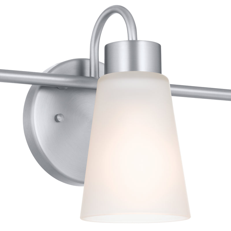 Kichler 55126NI Three Light Bath, Brushed Nickel