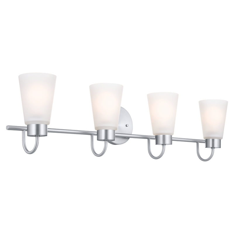 Kichler 55127NI Four Light Bath, Brushed Nickel