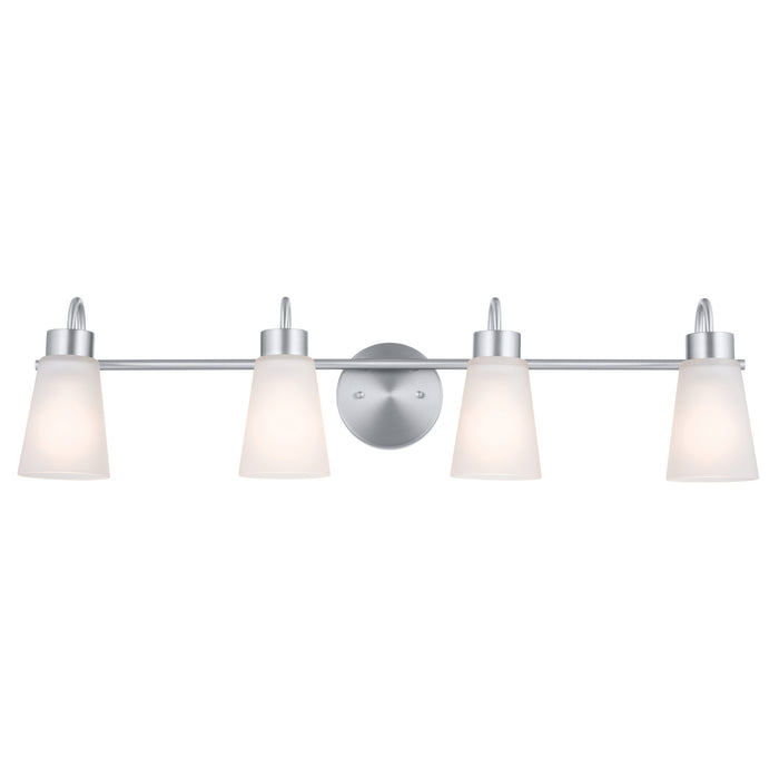 Kichler 55127NI Four Light Bath, Brushed Nickel