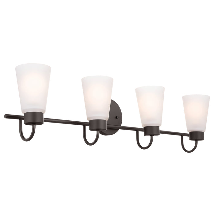 Kichler 55127OZ Four Light Bath, Olde Bronze
