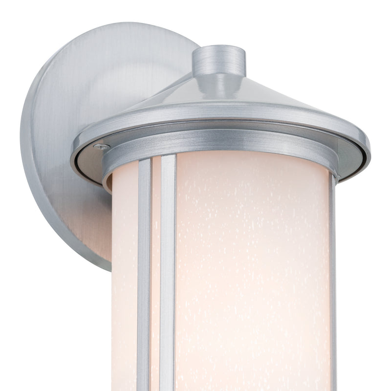 Kichler 59098BA One Light Outdoor Wall Mount, Brushed Aluminum
