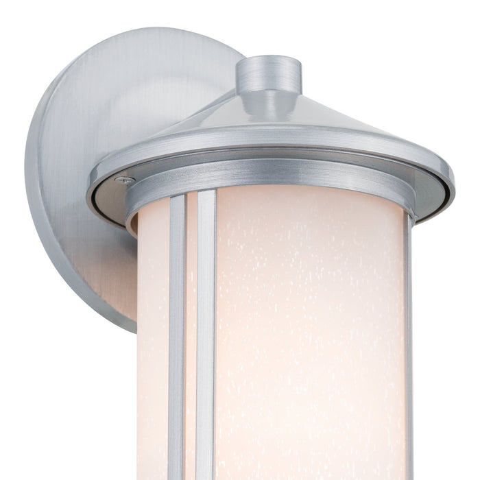 Kichler 59098BA One Light Outdoor Wall Mount, Brushed Aluminum