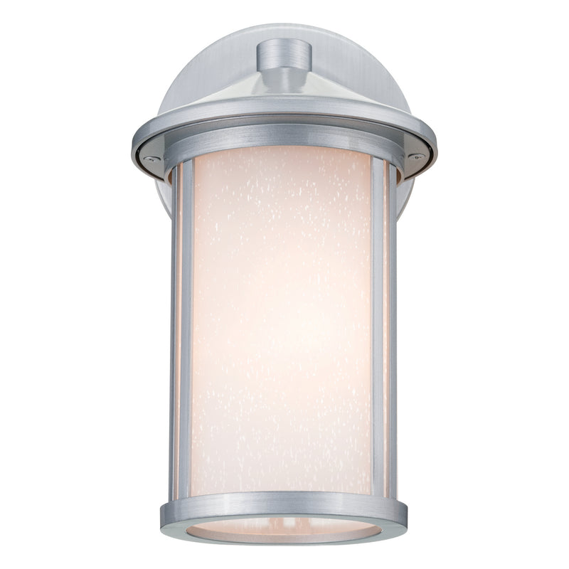 Kichler 59098BA One Light Outdoor Wall Mount, Brushed Aluminum