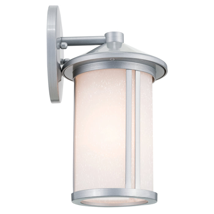 Kichler 59098BA One Light Outdoor Wall Mount, Brushed Aluminum