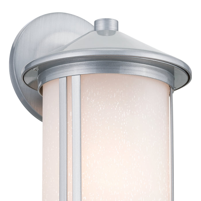 Kichler 59099BA One Light Outdoor Wall Mount, Brushed Aluminum
