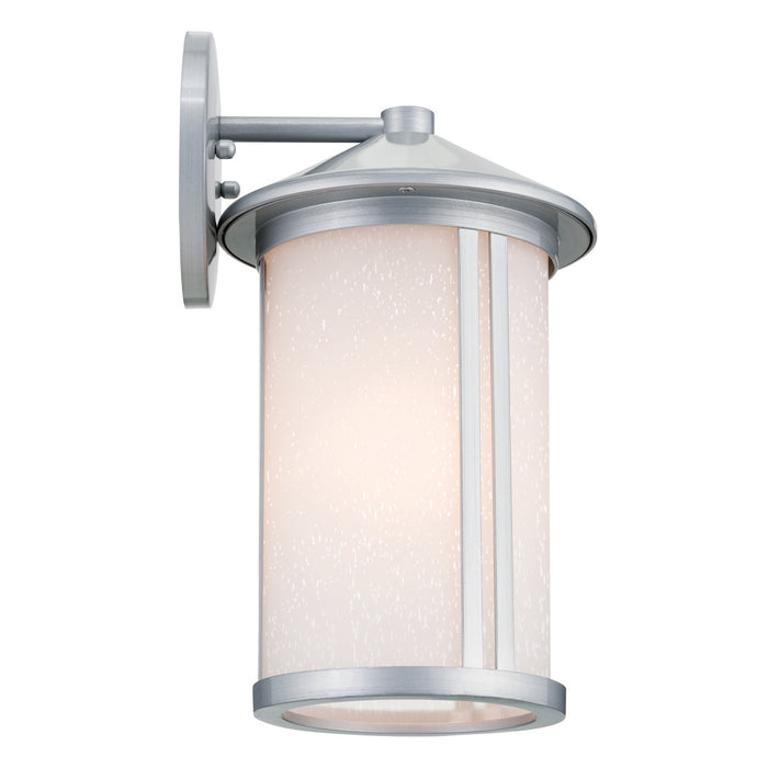 Kichler 59099BA One Light Outdoor Wall Mount, Brushed Aluminum