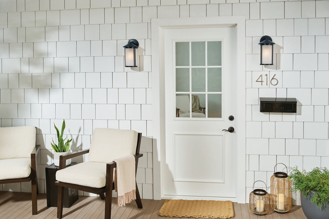 Kichler 59099BK One Light Outdoor Wall Mount, Black