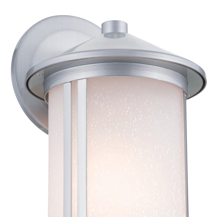 Kichler 59100BA One Light Outdoor Wall Mount, Brushed Aluminum