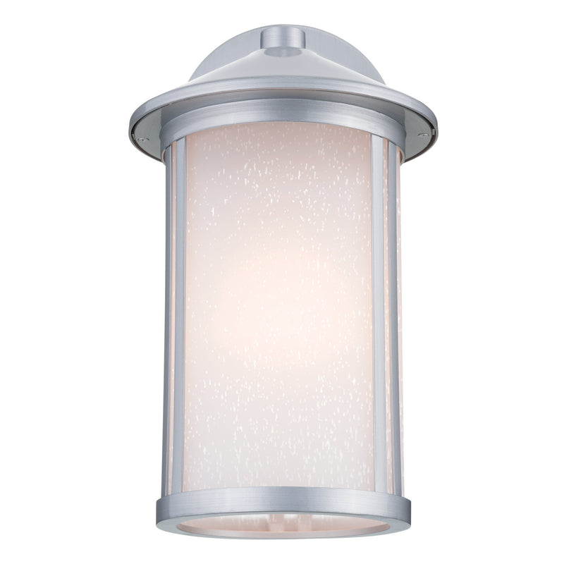 Kichler 59100BA One Light Outdoor Wall Mount, Brushed Aluminum