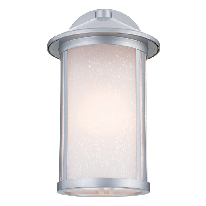 Kichler 59100BA One Light Outdoor Wall Mount, Brushed Aluminum