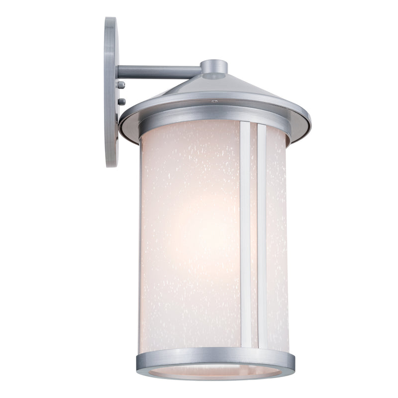 Kichler 59100BA One Light Outdoor Wall Mount, Brushed Aluminum