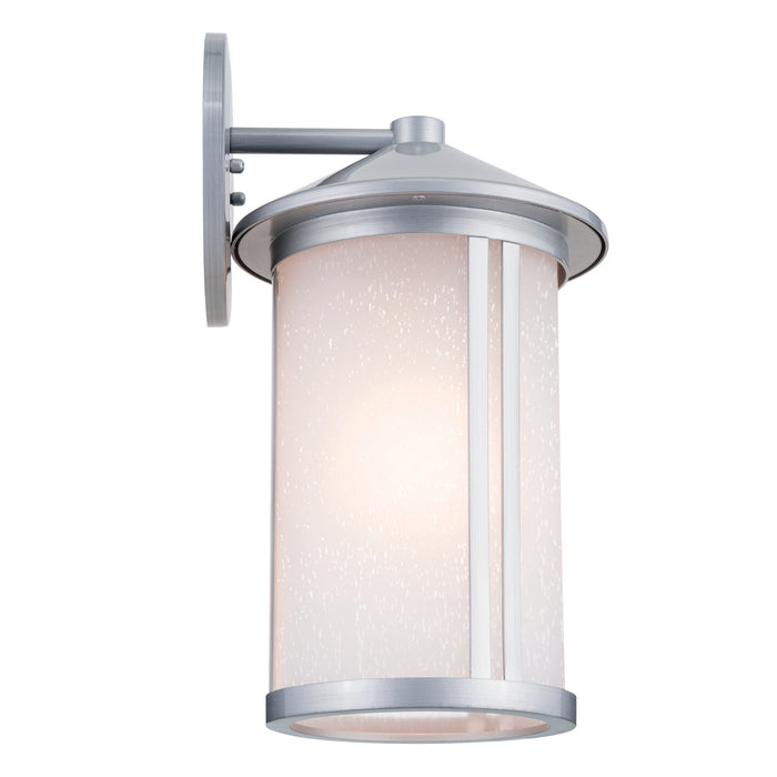 Kichler 59100BA One Light Outdoor Wall Mount, Brushed Aluminum
