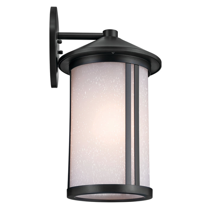Kichler 59100BK One Light Outdoor Wall Mount, Black