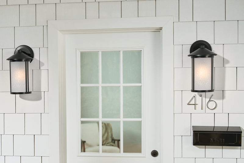 Kichler 59100BK One Light Outdoor Wall Mount, Black