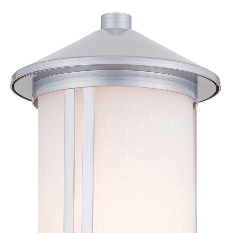 Kichler 59101BA One Light Outdoor Post Mount, Brushed Aluminum