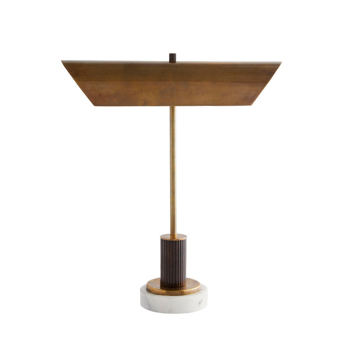 Arteriors 42039 Two Light Table Lamp, Vintage Brass